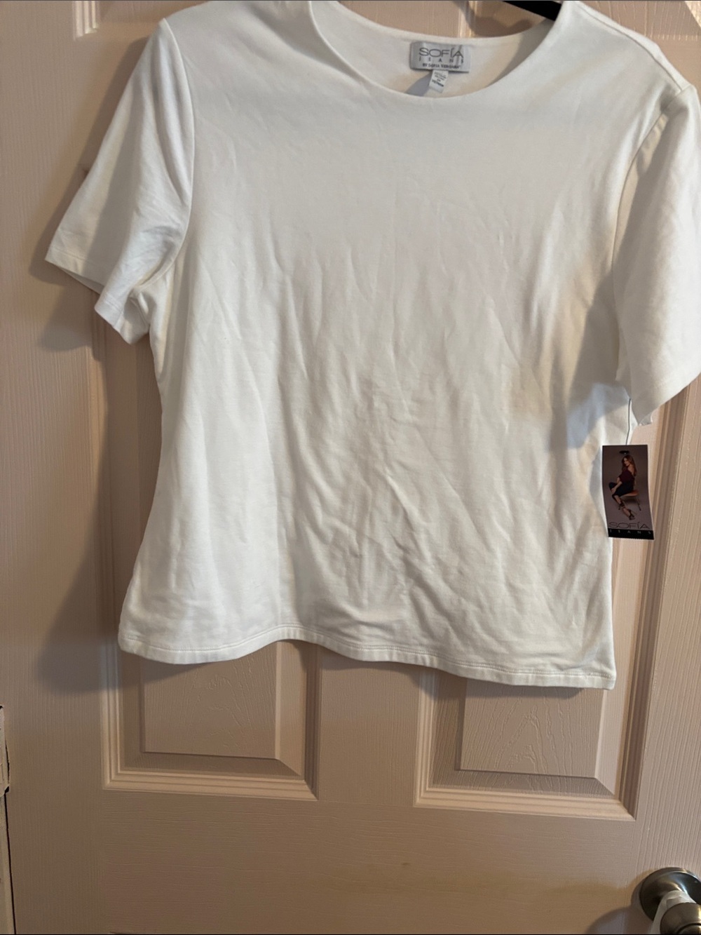 sofia by sofia vergara White Short Sleeve Tee
